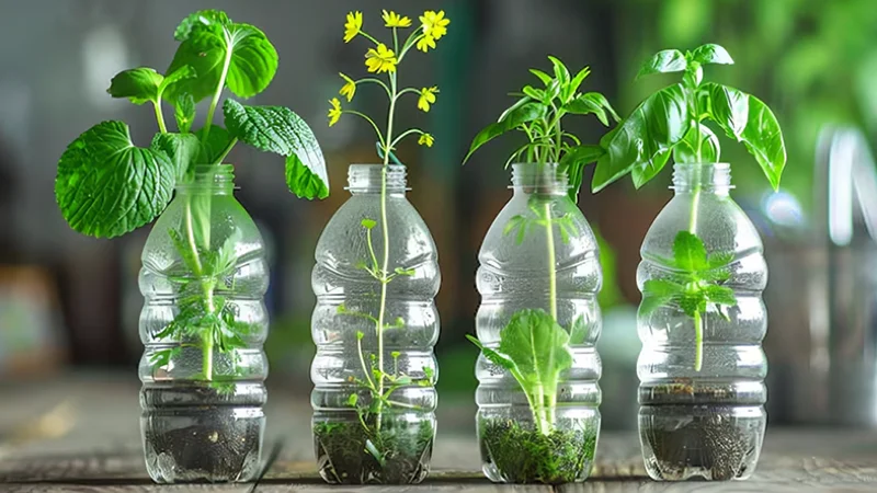 Plastic Bottles Planterss