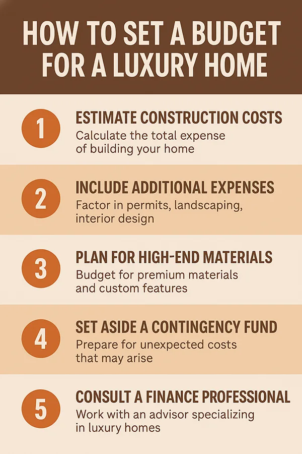 How to Set a Budget for a Luxury Home