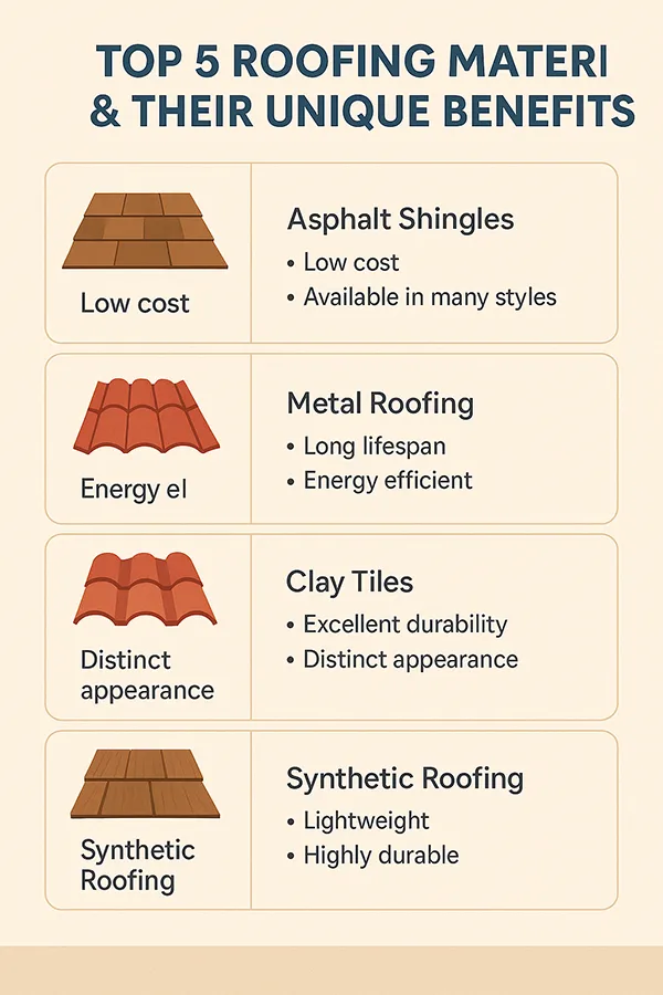 Top 5 Roofing Materials & Their Unique Benefits
