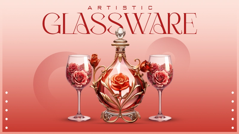 artistic glassware