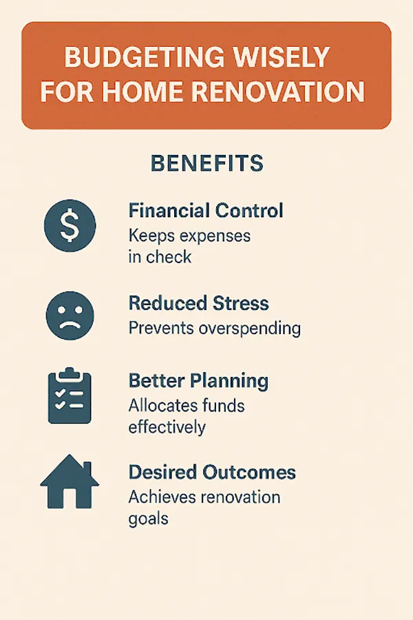 Benefits of budgeting wisely.  
