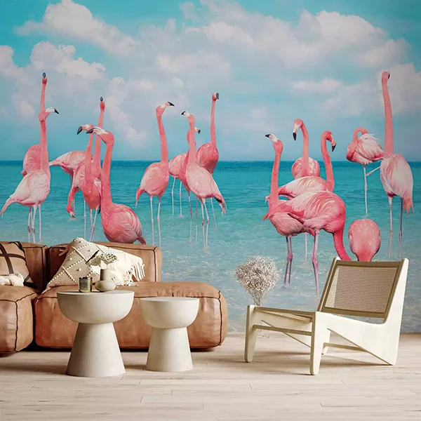 Styling Around Pink Flamingo Wallpaper