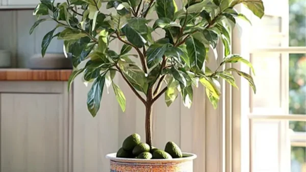 Hass Avocado plant in a container pot