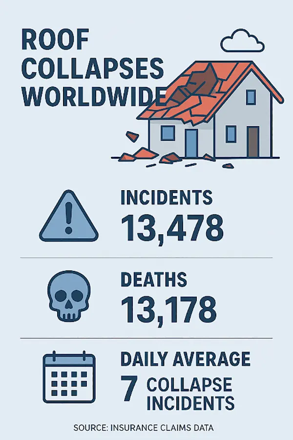 Roof collapses worldwide