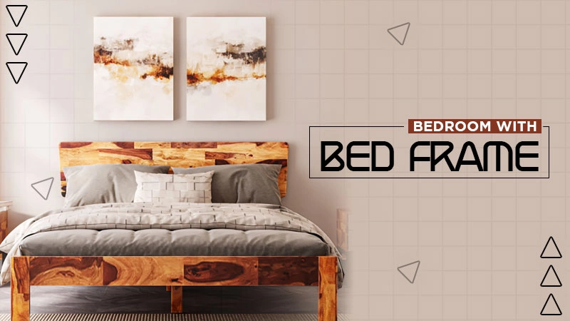 bedroom with bed frame