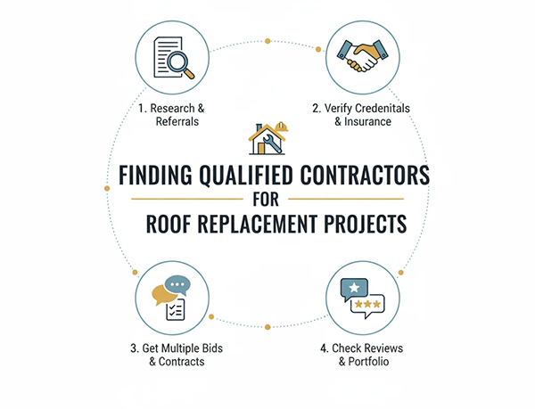 Finding qualified Contractors for Roof Replacement Projects