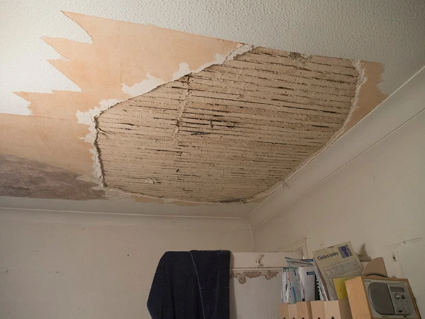 Bubbling or Sinking Ceilings