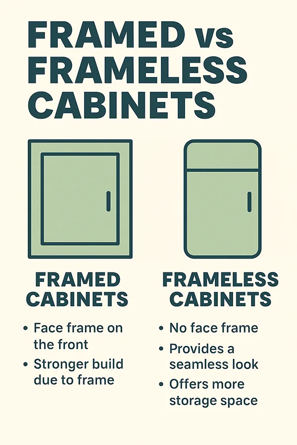 Framed vs. Frameless Cabinets