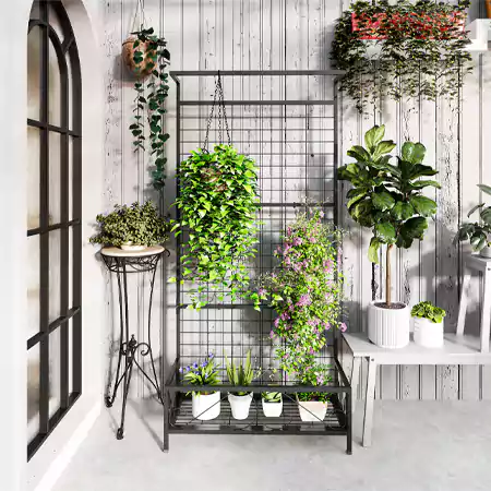 Using a metal grill for display