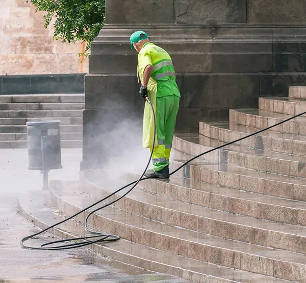 pressure washing home