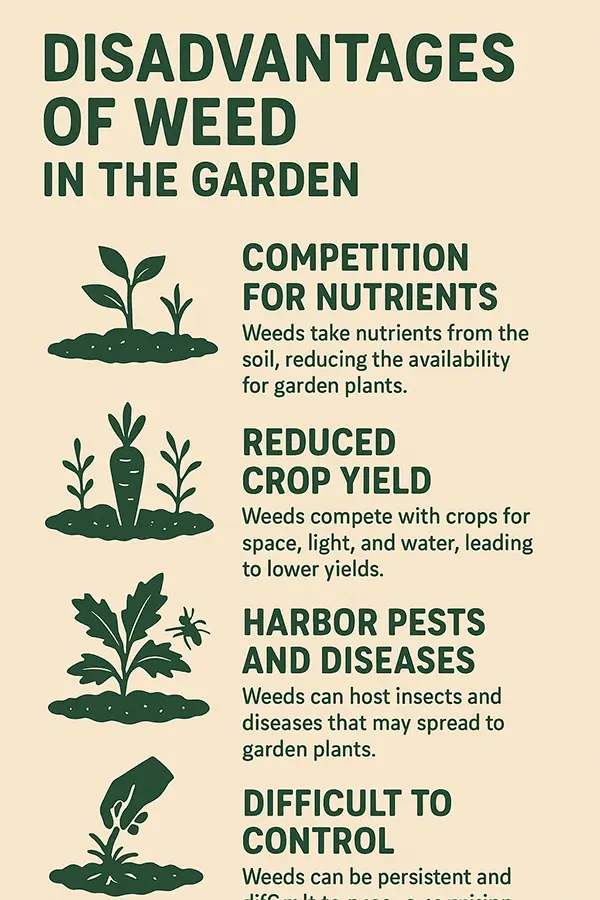 Disadvantages of Weed in the Garden
