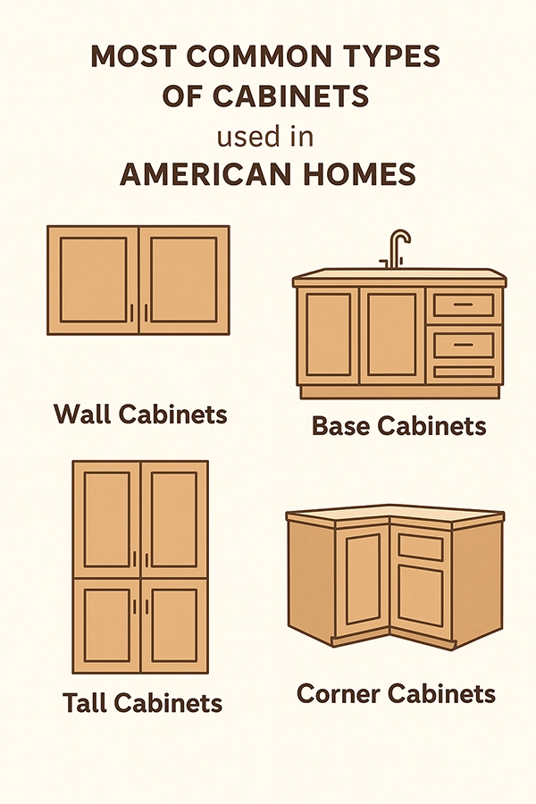 Most Common Types of Cabinets Used in American Homes