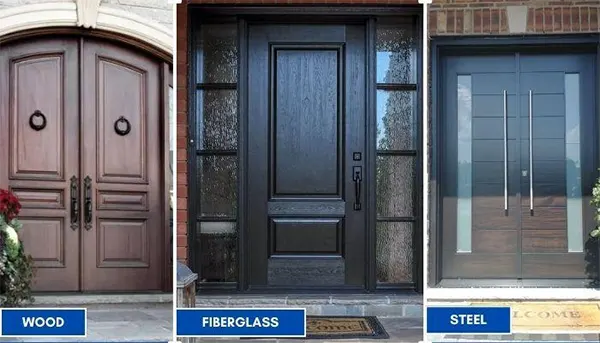wood steel door