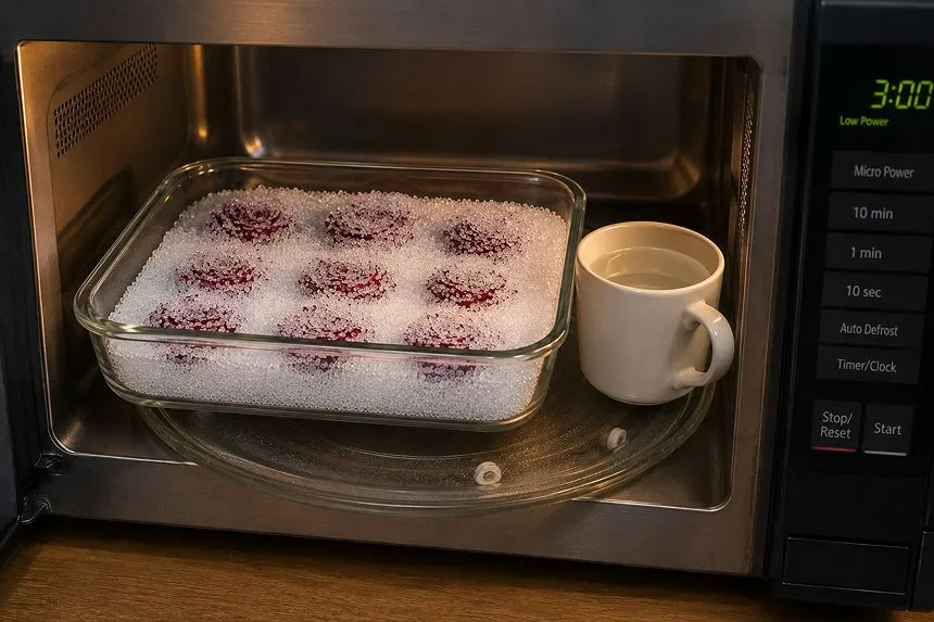 Place the container in the microwave