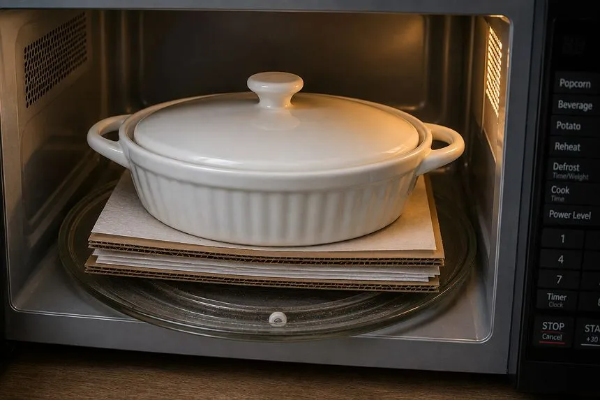 Place the flowers in the microwave