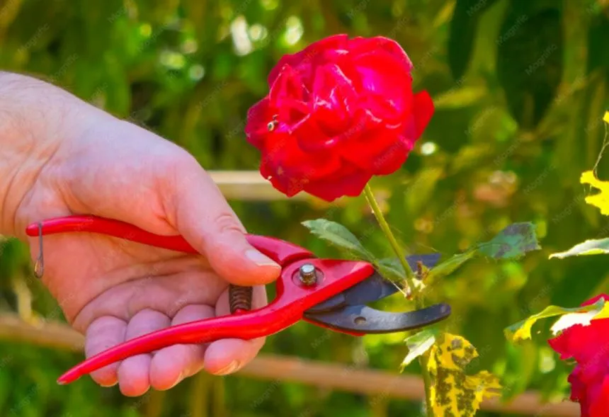 Pruning unwanted stems and leaves