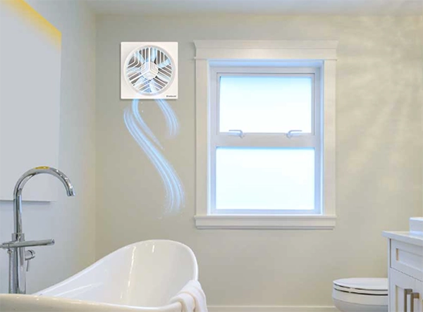 Exhaust in bathroom and kitchen