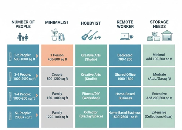 Factor deciding home size