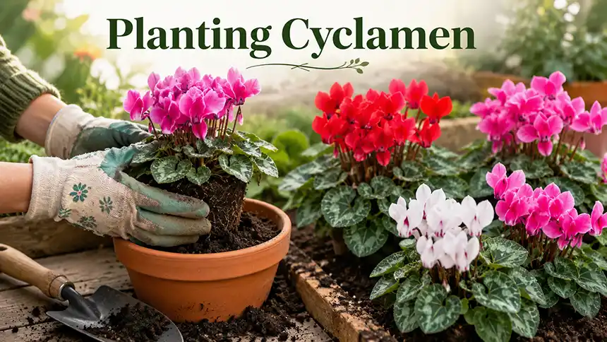 Planting Cyclamen