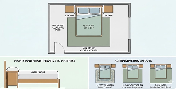 Bedroom layout guide 
