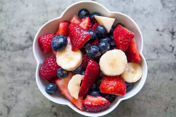 Berries and Banana Fruit Salad