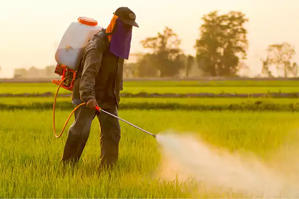 Man spraying Herbicide