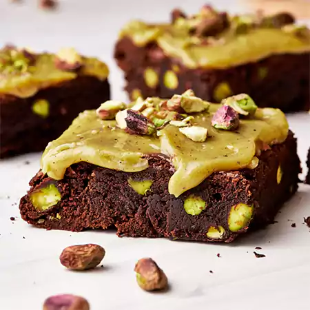 Pistachio brownies