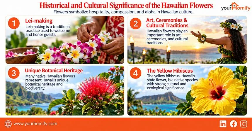 Historical and Cultural Significance of the Hawaiian Flowers