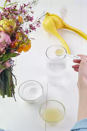 Homemade flower food