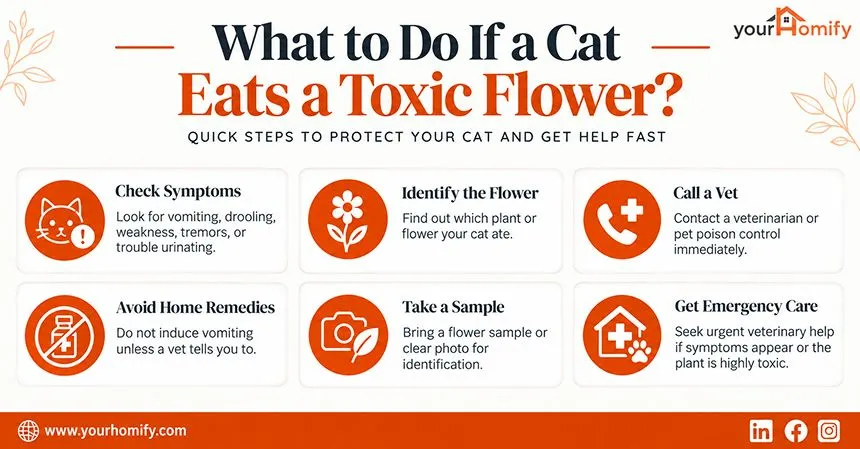 What to Do If a Cat Eats a Toxic Flower