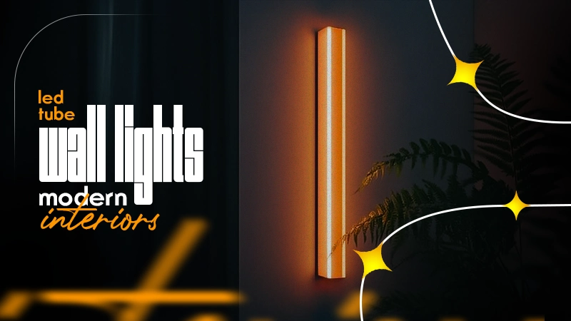 led tube wall lights modern interiors