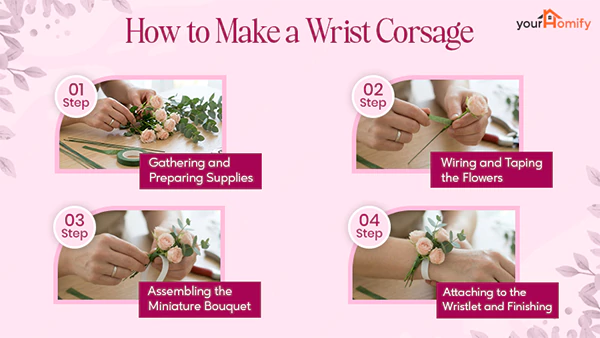 How to make wrist corsage