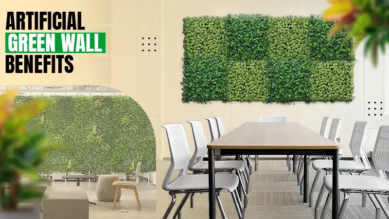 artifical green wall benefits