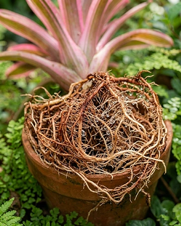 Bromeliad roots