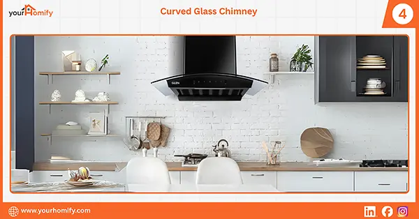 Curved Glass Chimney