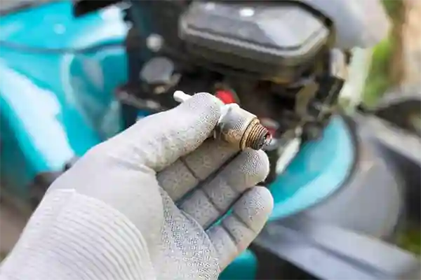 Inspecting the spark plug