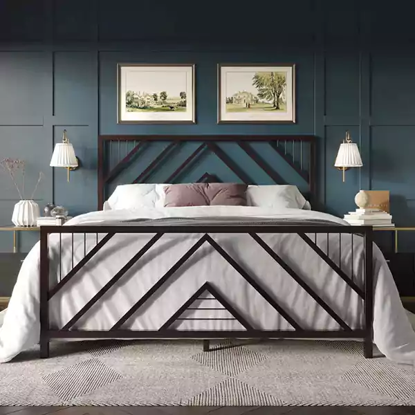 Minimal Iron Bed