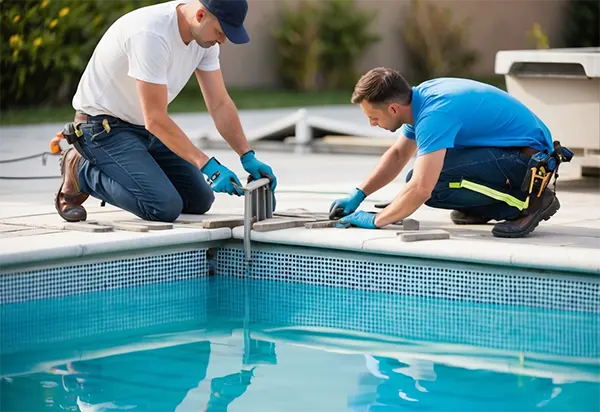 Pool tile replacement