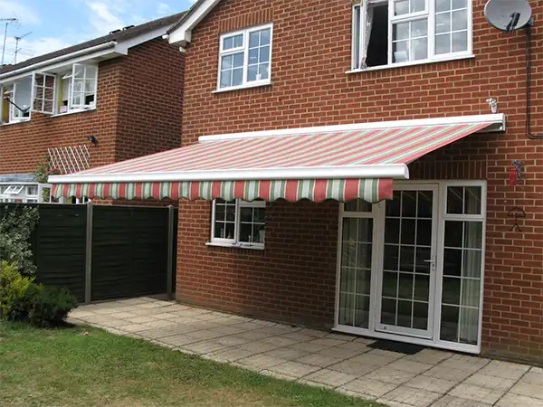 Retractable awning for small homes