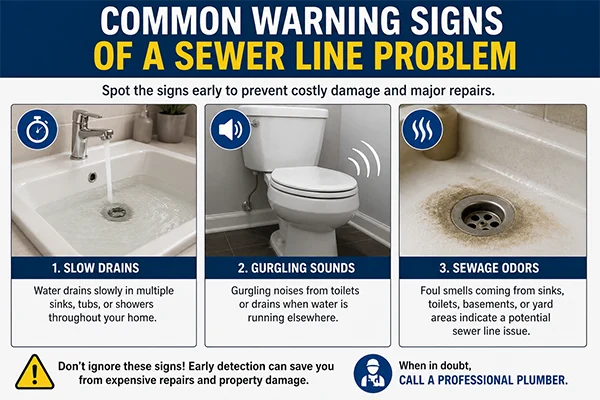 Warning Signs of a Sewer Line Problem