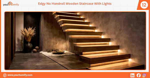 No Handrail Staircase