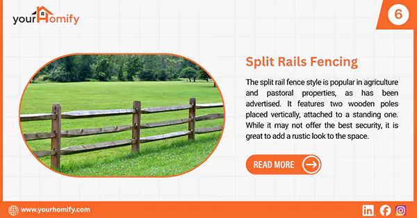 Split rail fencing