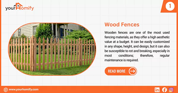 Wood fences