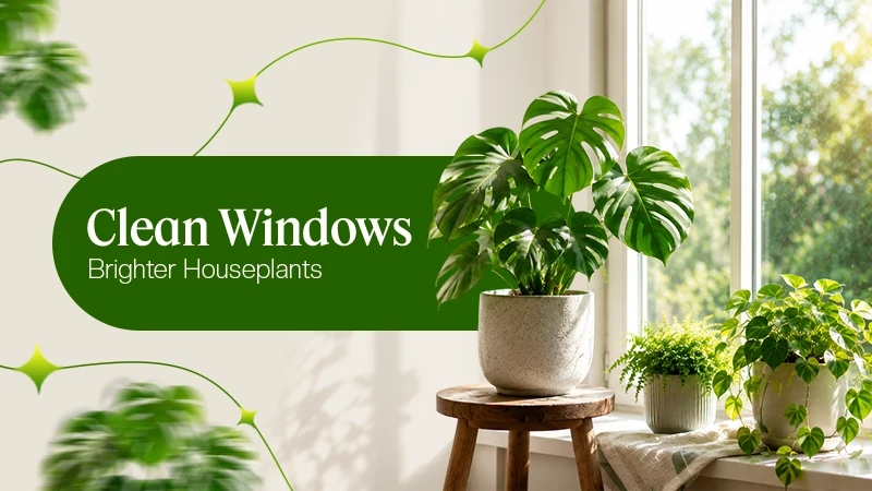 Clean Windows Boost Natural Light for Houseplants