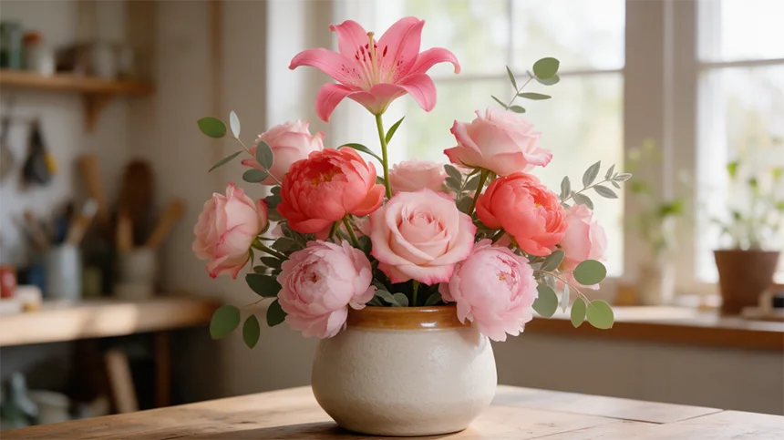 Add focal flowers