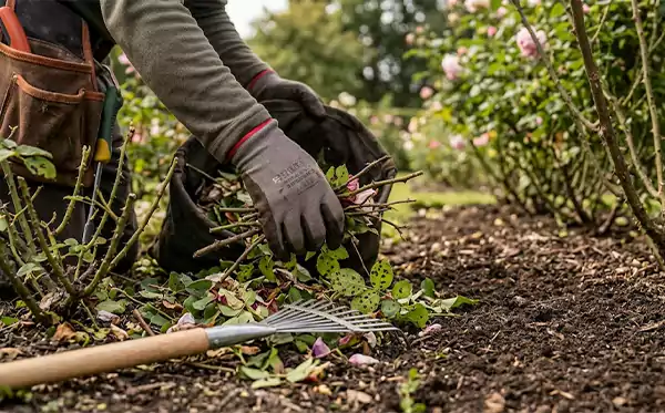 Clean up Fallen Leaves and Stems