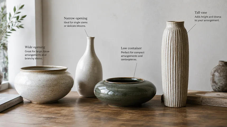 Different vase options