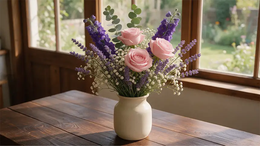 Final flower arrangement