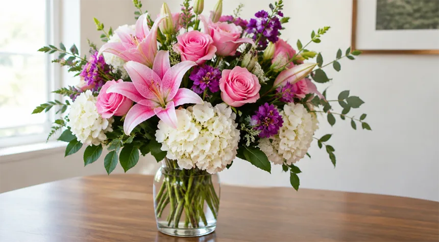 Arrange flowers with care and let nature do the rest
