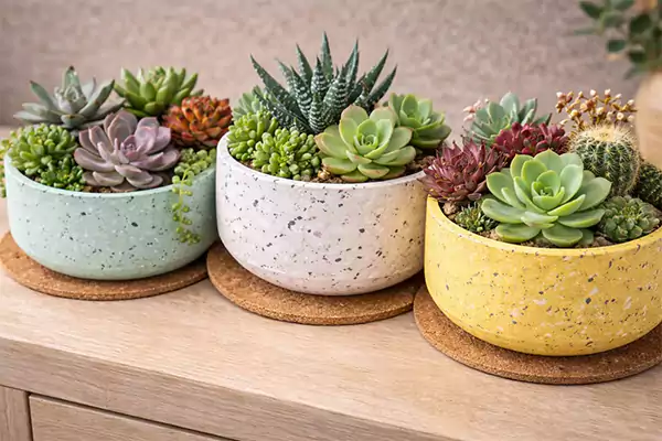 Mini table top succulent